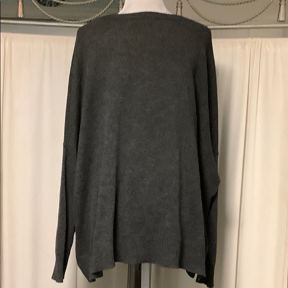 L’Agence oversized boat neck thin knit sweater pullover - Picture 3 of 9